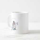 NPF-mugg – Trött, stark & full av kärlek Koffiemok (Voorkant links)