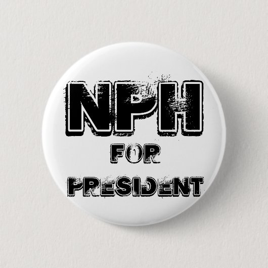 NPH voor president Ronde Button 5,7 Cm (Voorkant)