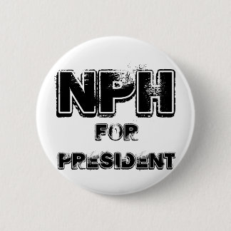 NPH voor president Ronde Button 5,7 Cm