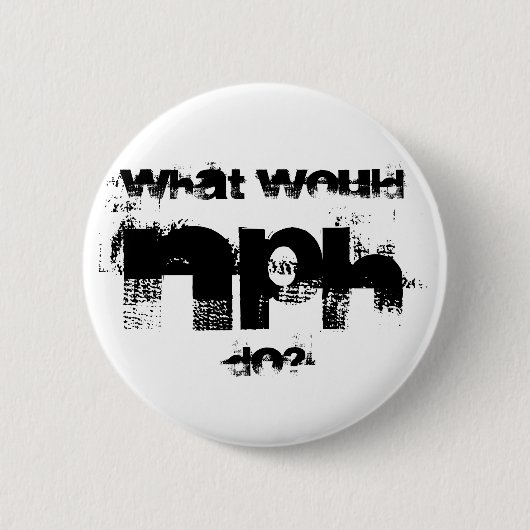 NPH, wat zou, doen? Ronde Button 5,7 Cm (Voorkant)