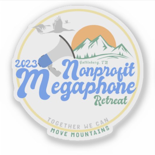 NPM 2023 Retreat Vinyl Sticker (Voorkant)