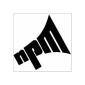 NPM 2-inch stempel met handvat (Afrduk)