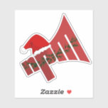 NPM Christmas Garland Sticker<br><div class="desc">Vrolijk kerstfeest!</div>