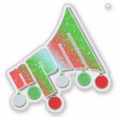 NPM Christmas Logo Bulbs Sticker (Voorkant)
