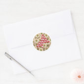 NPM Kerstkoekje Ronde Sticker (Envelop)