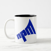 NPM Logo Tweekleurige Koffiemok (Links)