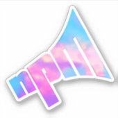 NPM Pastel Logo Sticker (Voorkant)