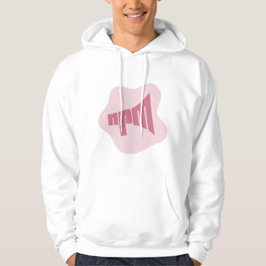 NPM Pink Blob Logo Hoodie (Voorkant)
