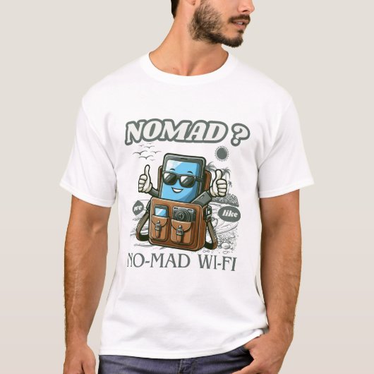 Npmad ? no-mad wifi t-shirt (Voorkant)