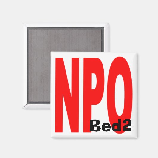 NPO, Bed2 Magneet (Voorkant / Achterkant)
