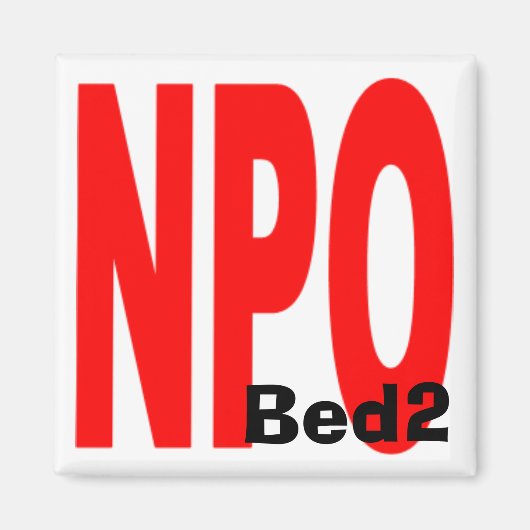 NPO, Bed2 Magneet (Voorkant)