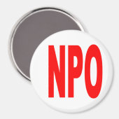 NPO - Rond Magneet (Voorkant / Achterkant)