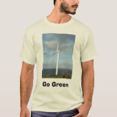 npower_windfarm_hires, Go Green T-shirt (Voorkant)