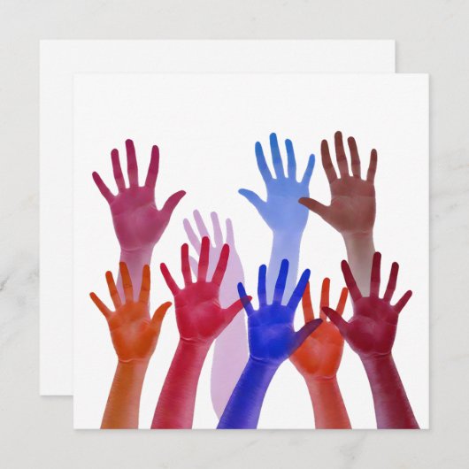 Nr. 01, Beweging en eenheid Feestdagenkaart (Voorkant / Achterkant)