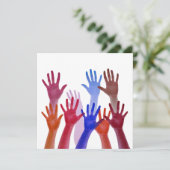 Nr. 01, Beweging en eenheid Feestdagenkaart (Staand voorkant)