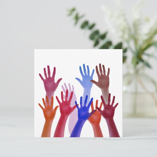 Nr. 01, Beweging en eenheid Feestdagenkaart (Staand voorkant)