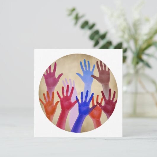 Nr. 02, Beweging en eenheid Bedankkaart (Staand voorkant)