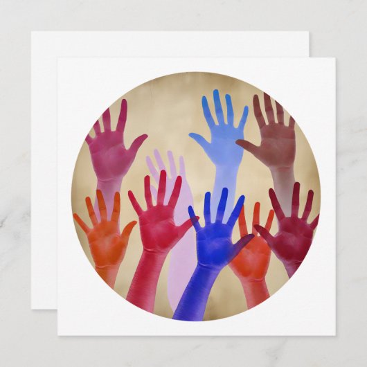 Nr. 02, Beweging en eenheid Feestdagenkaart (Voorkant / Achterkant)