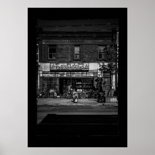 Nr. 1030 Queen St E 3 met grens Poster (Voorkant)