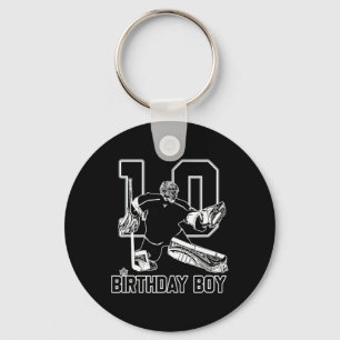 Nr. 10 IJshockey Keeper Gefeliciteerd 10e Verjaard Sleutelhanger