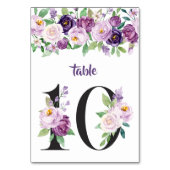 Nr. 10 Paarse & Lavendel Waterverf Rozen Kaart (Voorkant)