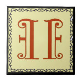 Nr. 11 huisnummer rood Fancy Tegeltje (Voorkant)