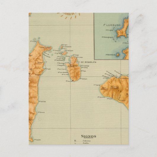 nr. 16 Romblon, Tablas en Sibuyan Briefkaart (Voorkant)