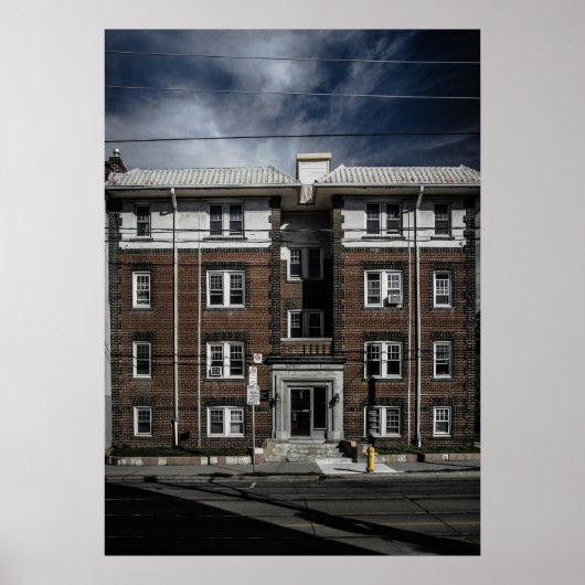 Nr. 1836 Queen ST E 2 kleurenversie Poster (Voorkant)