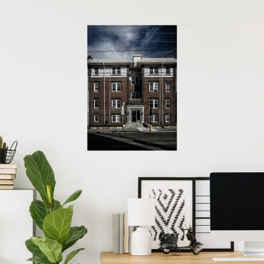 Nr. 1836 Queen ST E 2 kleurenversie Poster (Thuiskantoor)