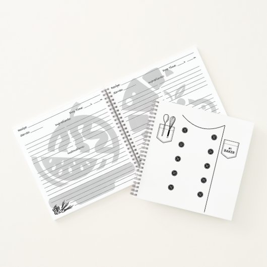 Nr. 1 Baker/Minecraft Fondant Cookbook Journal Notitieboek (Binnen)