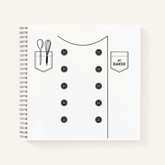 Nr. 1 Baker/Minecraft Fondant Cookbook Journal Notitieboek (Voorkant)