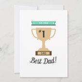 Nr. 1 Beste Papa Prijs Grappige Trofee Vaderdag (Voorkant)