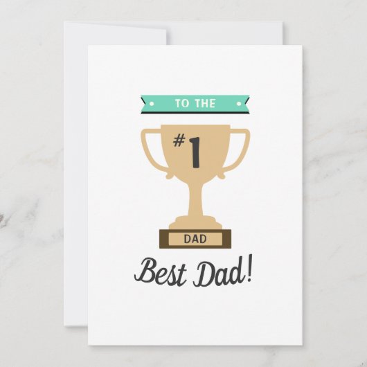 Nr. 1 Beste Papa Prijs Grappige Trofee Vaderdag (Voorkant)