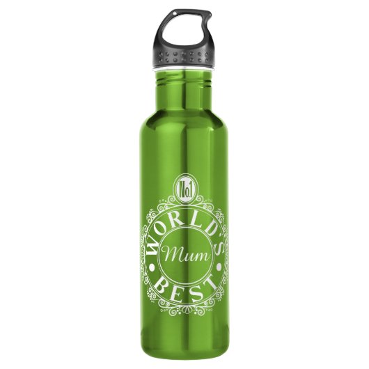 Nr.1 de Beste Mam Klassieke Witte Druk van de Were Waterfles (Voorkant)