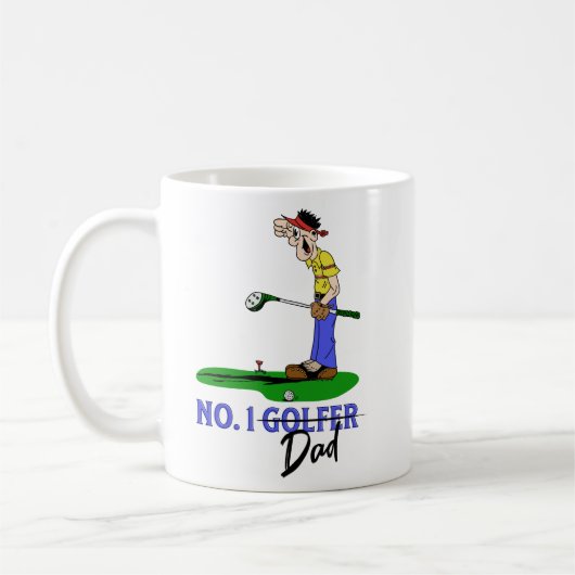 Nr. 1 Golfer Pap Koffiemok (Links)