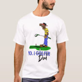 Nr. 1 Golfer Pap T-shirt (Voorkant)