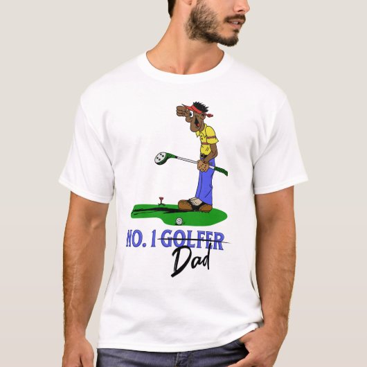 Nr. 1 Golfer Pap T-shirt (Voorkant)