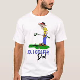 Nr. 1 Golferende Papa T-shirt