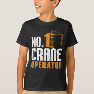 Nr. 1 Kraanmachinist bouwvakker T-shirt