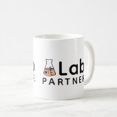 Nr. 1 Lab Partner Science Friend Erlenmeyer Flask Koffiemok (Voorkant rechts)