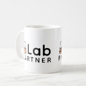 Nr. 1 Lab Partner Science Friend Erlenmeyer Flask Koffiemok (Voorkant links)