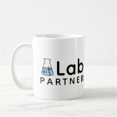 Nr. 1 Lab Partner Science Friend Erlenmeyer Flask Koffiemok (Links)