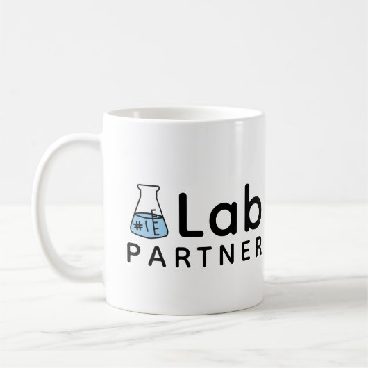 Nr. 1 Lab Partner Science Friend Erlenmeyer Flask Koffiemok (Links)