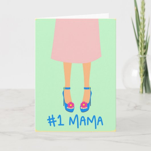 Nr. 1 Mama Illustratiekaart Kaart (Voorkant)
