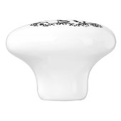 Nr.1 Meest Geweldige (Jouw tekst) Aangepaste zwart Keramische Knop (Zijkant)