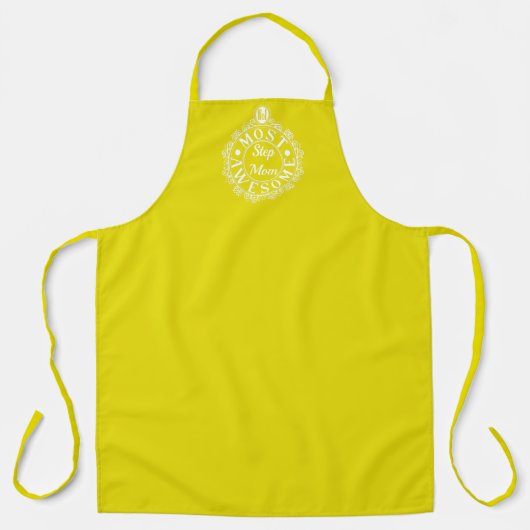 Nr.1 Meest Geweldige Stepmamma Emblem Classic Whit Schort (Voorkant)