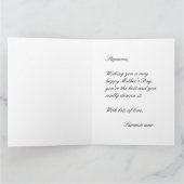 Nr.1 Meest Prachtige Stiefmoeder Klassiek Wit op l Kaart (Binnen)