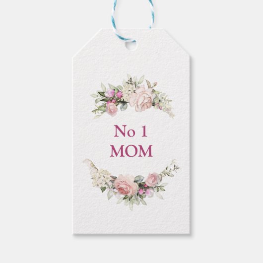 Nr. 1 Mum Moederdag quote Cadeaulabel (Voorkant)