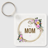 Nr. 1 Mum Moederdag quote Sleutelring Sleutelhanger (Voorkant)