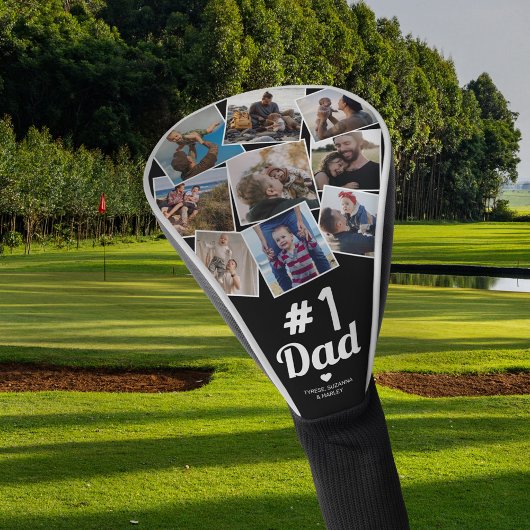 Nr.1 Pap Foto Collage Golfheadcover